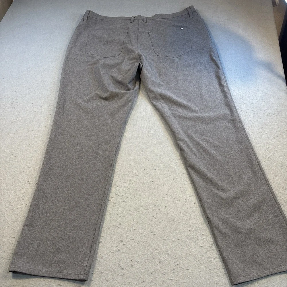 Travis Mathew Mens 40 Open To Close Tech Chino Golf Pants Performance GRAY